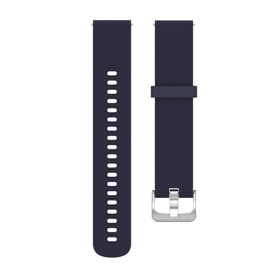 22mm Texture Silicone Wrist Strap Watch Band for Fossil Gen 5 Carlyle, Gen 5 Julianna, Gen 5 Garrett, Gen 5 Carlyle HR (Dark Blue) - Watch Bands by buy2fix | Online Shopping UK | buy2fix