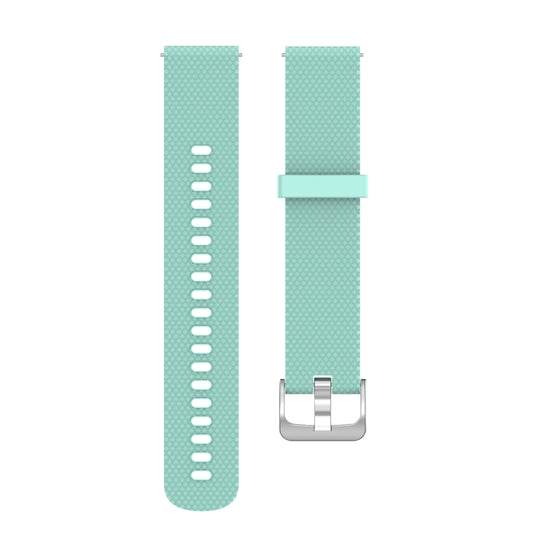 22mm Texture Silicone Wrist Strap Watch Band for Fossil Gen 5 Carlyle, Gen 5 Julianna, Gen 5 Garrett, Gen 5 Carlyle HR (Green) - Watch Bands by buy2fix | Online Shopping UK | buy2fix