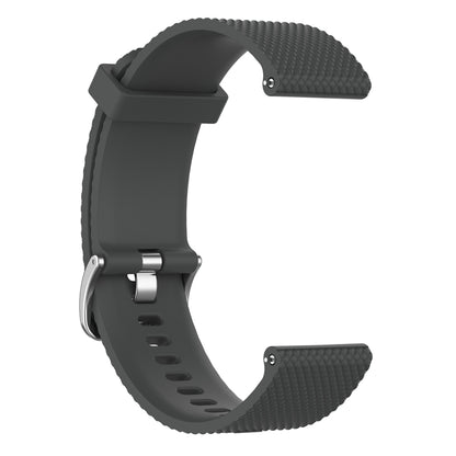 22mm Texture Silicone Wrist Strap Watch Band for Fossil Gen 5 Carlyle, Gen 5 Julianna, Gen 5 Garrett, Gen 5 Carlyle HR (Grey) - Watch Bands by buy2fix | Online Shopping UK | buy2fix