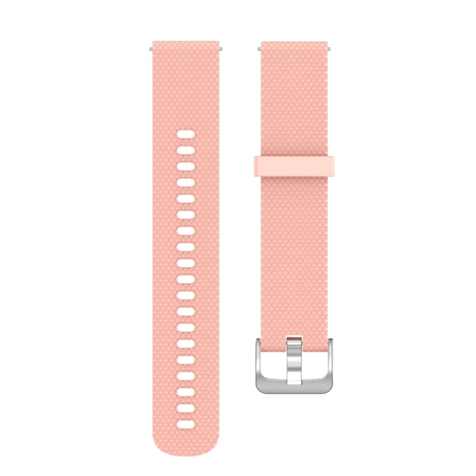22mm Texture Silicone Wrist Strap Watch Band for Fossil Gen 5 Carlyle, Gen 5 Julianna, Gen 5 Garrett, Gen 5 Carlyle HR(Pink) - Watch Bands by buy2fix | Online Shopping UK | buy2fix