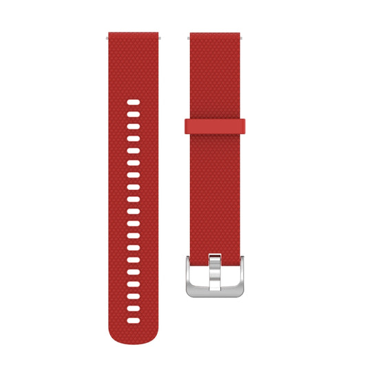 22mm Texture Silicone Wrist Strap Watch Band for Fossil Hybrid Smartwatch HR, Male Gen 4 Explorist HR, Male Sport (Red) - Watch Bands by buy2fix | Online Shopping UK | buy2fix