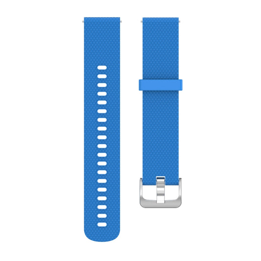 22mm Texture Silicone Wrist Strap Watch Band for Fossil Hybrid Smartwatch HR, Male Gen 4 Explorist HR, Male Sport (Sky Blue) - Watch Bands by buy2fix | Online Shopping UK | buy2fix