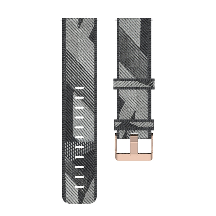 23mm Stripe Weave Nylon Wrist Strap Watch Band for Fitbit Versa 2, Fitbit Versa, Fitbit Versa Lite, Fitbit Blaze(Grey) - Watch Bands by buy2fix | Online Shopping UK | buy2fix