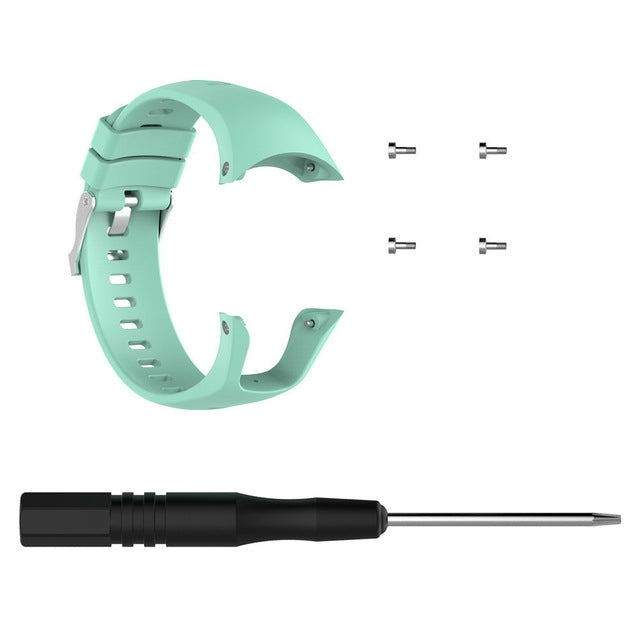 Silicone  Watch Band for SUUNTO Trainer Wrist HR(Mint Green) -  by buy2fix | Online Shopping UK | buy2fix