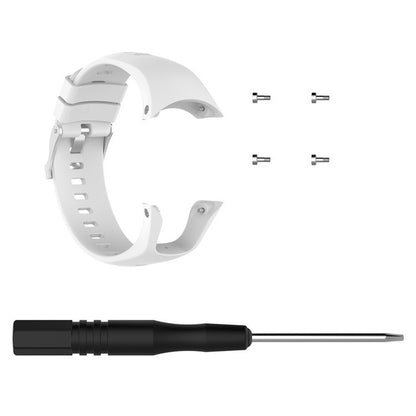 Silicone  Watch Band for SUUNTO Trainer Wrist HR(White) -  by buy2fix | Online Shopping UK | buy2fix