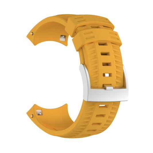 Silicone  Watch Band for SUUNTO 9(Yellow) -  by buy2fix | Online Shopping UK | buy2fix