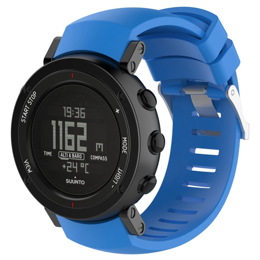 Silicone  Watch Band for SUUNTO Core ALU Black(Blue) -  by buy2fix | Online Shopping UK | buy2fix