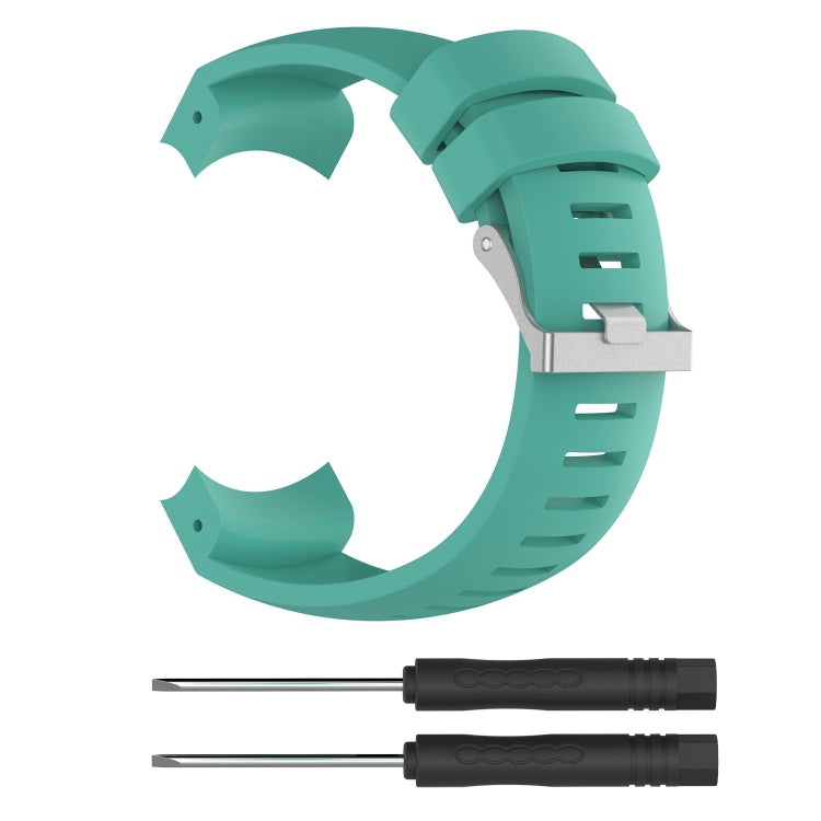 Silicone  Watch Band for SUUNTO Core ALU Black(Mint Green) -  by buy2fix | Online Shopping UK | buy2fix