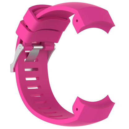 Silicone  Watch Band for SUUNTO Core ALU Black(Rose Red) -  by buy2fix | Online Shopping UK | buy2fix
