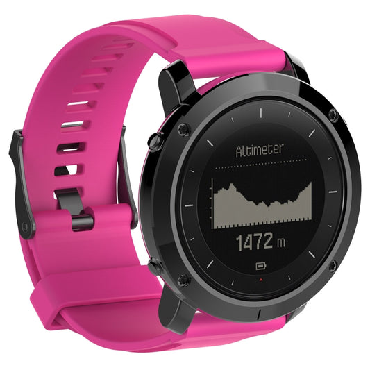 Silicone  Watch Band for SUUNTO Traverse(Rose Red) -  by buy2fix | Online Shopping UK | buy2fix