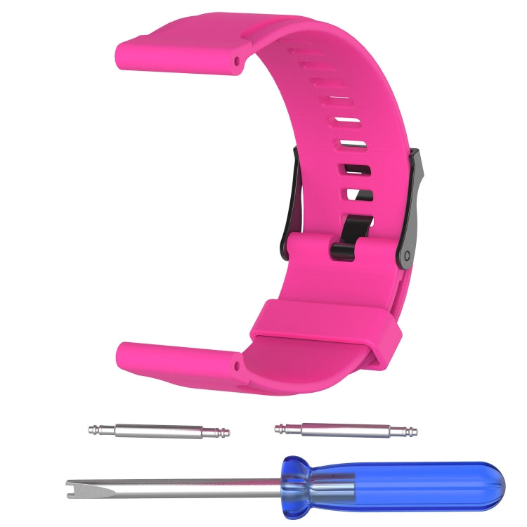 Silicone  Watch Band for SUUNTO Traverse(Rose Red) -  by buy2fix | Online Shopping UK | buy2fix