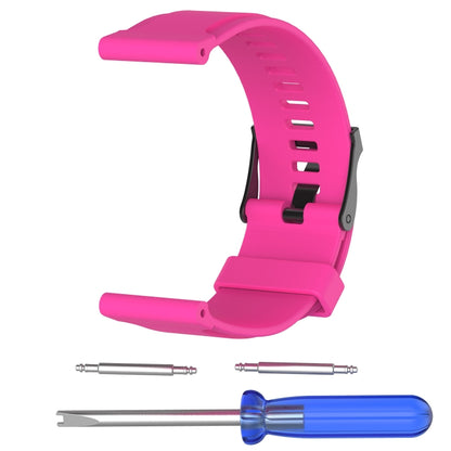 Silicone  Watch Band for SUUNTO Traverse(Rose Red) -  by buy2fix | Online Shopping UK | buy2fix