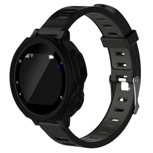 Solid Color Silicone Watch Protective Case for Garmin F235 / F750(Black) - Screen Protector by ENKAY | Online Shopping UK | buy2fix