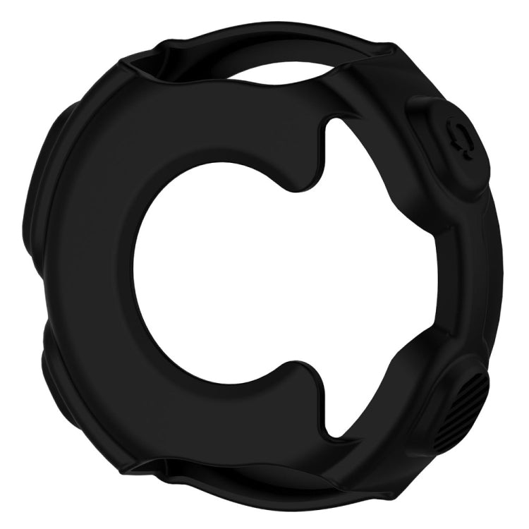 Solid Color Silicone Watch Protective Case for Garmin F235 / F750(Black) - Screen Protector by ENKAY | Online Shopping UK | buy2fix