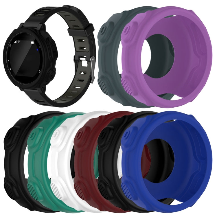 Solid Color Silicone Watch Protective Case for Garmin F235 / F750(Purple) - Screen Protector by ENKAY | Online Shopping UK | buy2fix