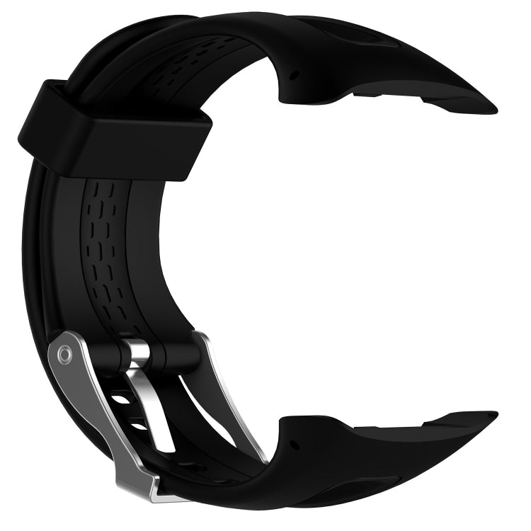 Male Style Silicone Sport Watch Band for Garmin Forerunner 10 / 15(Black) - Watch Bands by buy2fix | Online Shopping UK | buy2fix