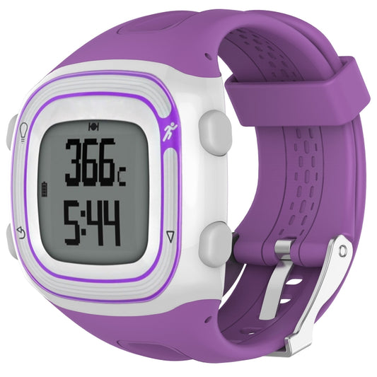Male Style Silicone Sport Watch Band for Garmin Forerunner 10 / 15(Purple) - Watch Bands by buy2fix | Online Shopping UK | buy2fix