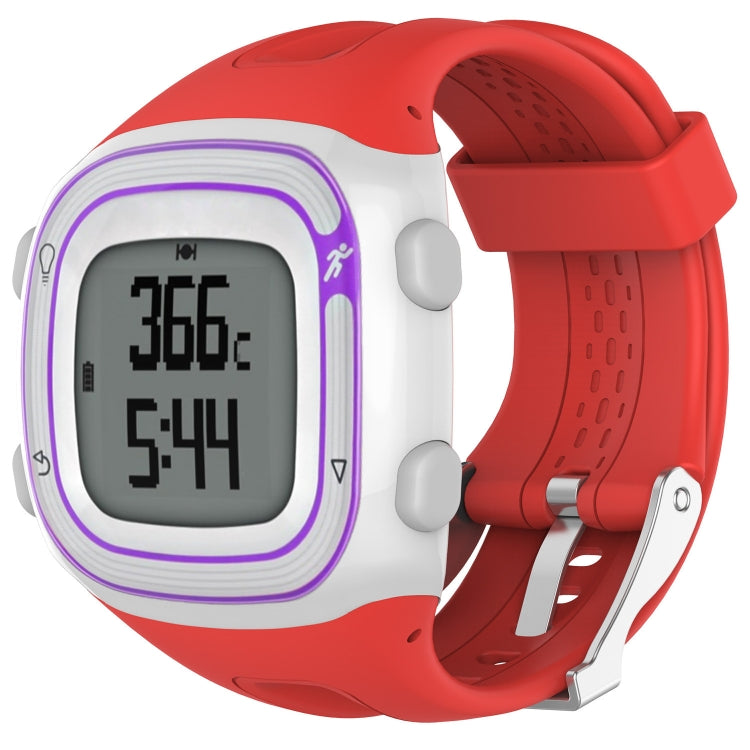 Male Style Silicone Sport Watch Band for Garmin Forerunner 10 / 15(Red) - Watch Bands by buy2fix | Online Shopping UK | buy2fix