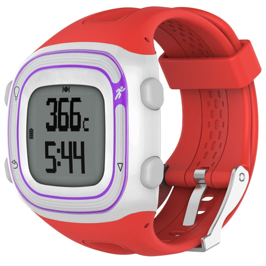Male Style Silicone Sport Watch Band for Garmin Forerunner 10 / 15(Red) - Watch Bands by buy2fix | Online Shopping UK | buy2fix