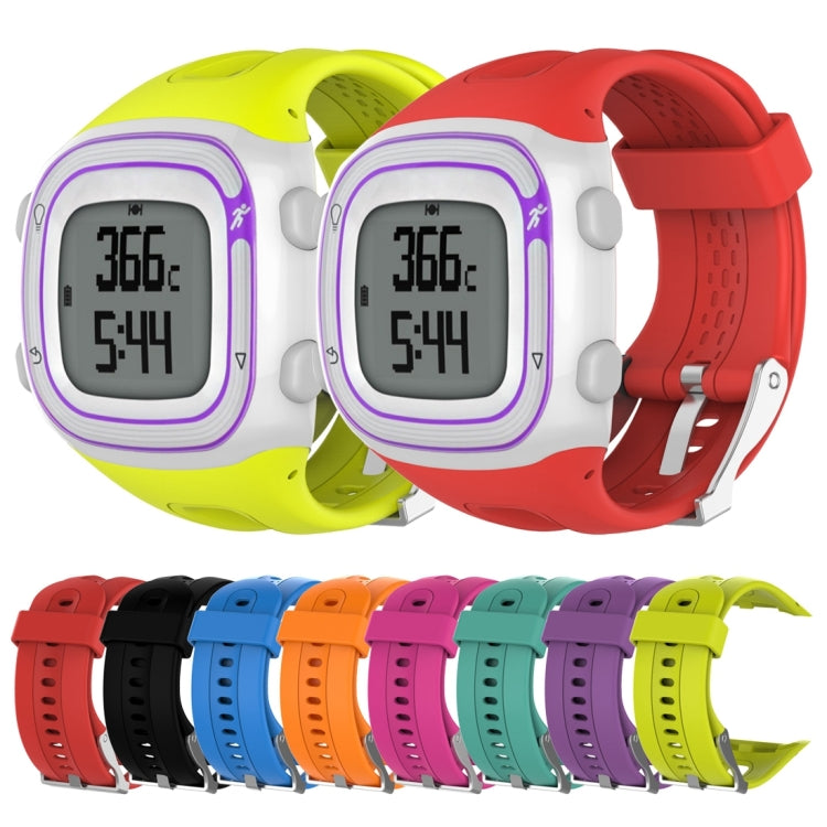 Male Style Silicone Sport Watch Band for Garmin Forerunner 10 / 15(Black) - Watch Bands by buy2fix | Online Shopping UK | buy2fix