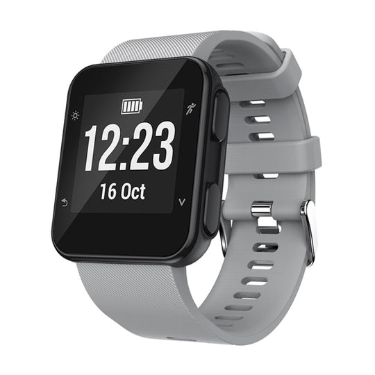 Silicone Sport Watch Band for Garmin Forerunner 35(Grey)