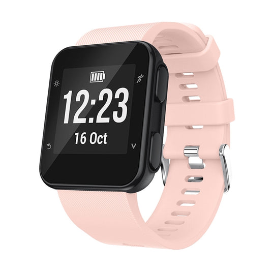 Silicone Sport Watch Band for Garmin Forerunner 35(Light Pink) - Watch Bands by buy2fix | Online Shopping UK | buy2fix