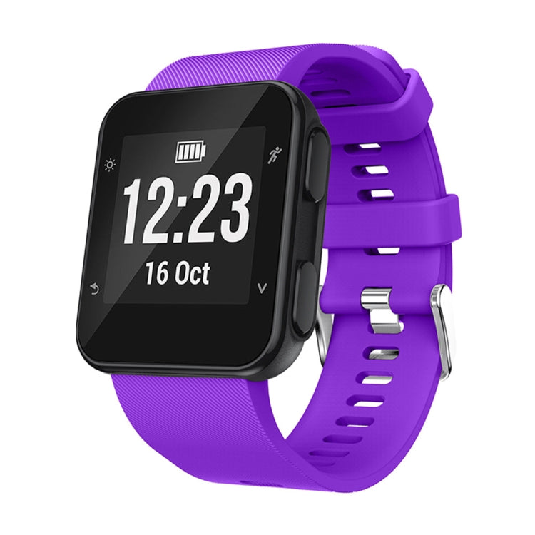 Silicone Sport Watch Band for Garmin Forerunner 35(Purple) - Watch Bands by buy2fix | Online Shopping UK | buy2fix