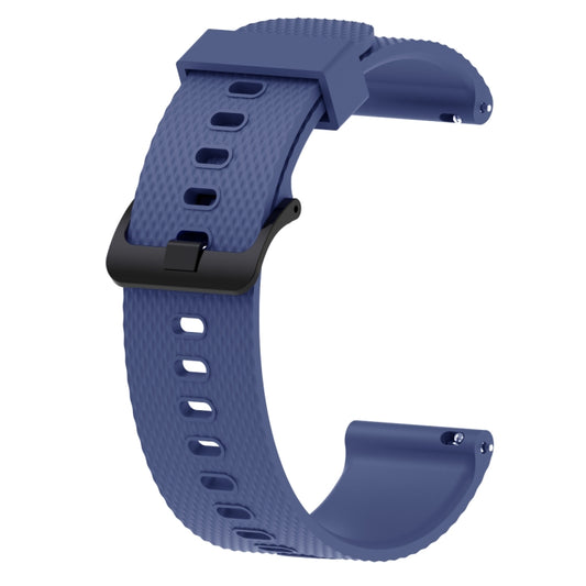 Silicone Sport Watch Band for Garmin Vivoactive 3 20mm(Dark Blue) - Watch Bands by buy2fix | Online Shopping UK | buy2fix