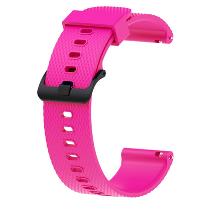 Silicone Sport Watch Band for Garmin Vivoactive 3 20mm(Rose Red) - Watch Bands by buy2fix | Online Shopping UK | buy2fix
