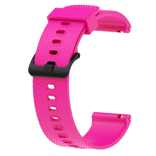 Silicone Sport Watch Band for Garmin Vivoactive 3 20mm(Rose Red) - Watch Bands by buy2fix | Online Shopping UK | buy2fix