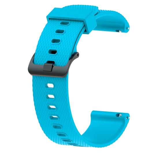 Silicone Sport Watch Band for Garmin Vivoactive 3 20mm(Sky Blue) - Watch Bands by buy2fix | Online Shopping UK | buy2fix