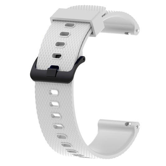 Silicone Sport Watch Band for Garmin Vivoactive 3 20mm(White) - Watch Bands by buy2fix | Online Shopping UK | buy2fix