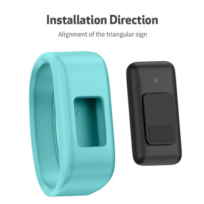 Silicone Sport Watch Band for Garmin Vivofit JR, Size: Large(Blue) - Watch Bands by buy2fix | Online Shopping UK | buy2fix