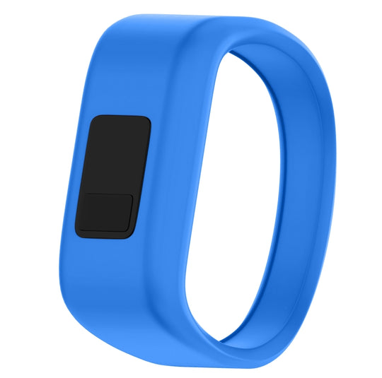 Silicone Sport Watch Band for Garmin Vivofit JR, Size: Large(Sky Blue)