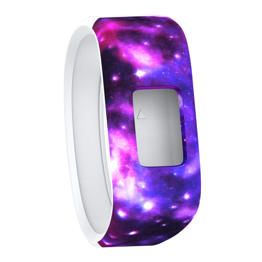 Nebula Pattern Silicone Sport Watch Band for Garmin Vivofit JR, Size: Large(Purple) - Watch Bands by buy2fix | Online Shopping UK | buy2fix