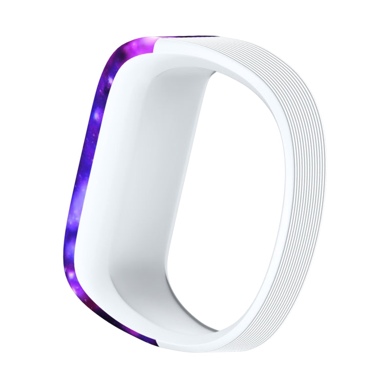 Nebula Pattern Silicone Sport Watch Band for Garmin Vivofit JR, Size: Large(Purple) - Watch Bands by buy2fix | Online Shopping UK | buy2fix