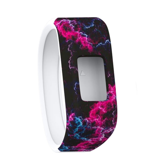 Red Lightning Pattern Silicone Sport Watch Band for Garmin Vivofit JR, Size: Large(Red) - Watch Bands by buy2fix | Online Shopping UK | buy2fix