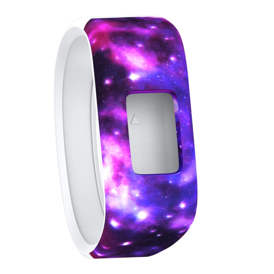 Nebula Pattern Silicone Sport Watch Band for Garmin Vivofit JR, Size: Small(Purple) - Watch Bands by buy2fix | Online Shopping UK | buy2fix