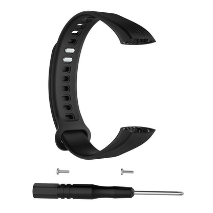 Silicone  Watch Band for Huawei Honor Band 3(Black) - Watch Bands by buy2fix | Online Shopping UK | buy2fix