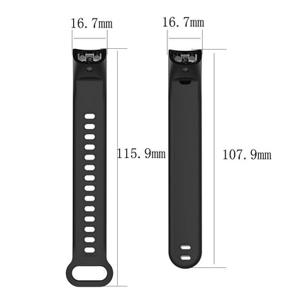 Silicone  Watch Band for Huawei Honor Band 3(Black) - Watch Bands by buy2fix | Online Shopping UK | buy2fix