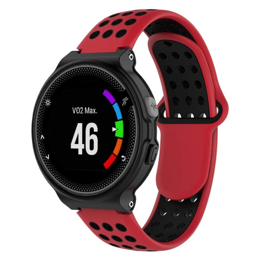 Double Colour Silicone Sport Watch Band for Garmin Forerunner 220 / Approach S5 / S20(Red + Black) - Watch Bands by buy2fix | Online Shopping UK | buy2fix