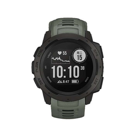 Silicone Watch Band for Garmin Instinct 22mm, Host not Included(Army Green) - Watch Bands by buy2fix | Online Shopping UK | buy2fix