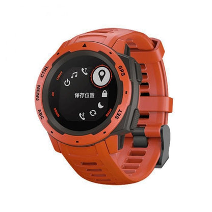 Silicone Watch Band for Garmin Instinct 22mm, Host not Included(Coral Red) - Watch Bands by buy2fix | Online Shopping UK | buy2fix