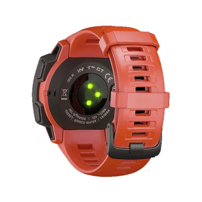 Silicone Watch Band for Garmin Instinct 22mm, Host not Included(Coral Red) - Watch Bands by buy2fix | Online Shopping UK | buy2fix