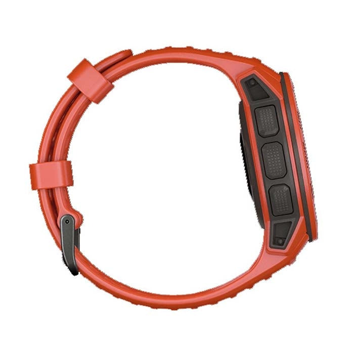 Silicone Watch Band for Garmin Instinct 22mm, Host not Included(Coral Red) - Watch Bands by buy2fix | Online Shopping UK | buy2fix