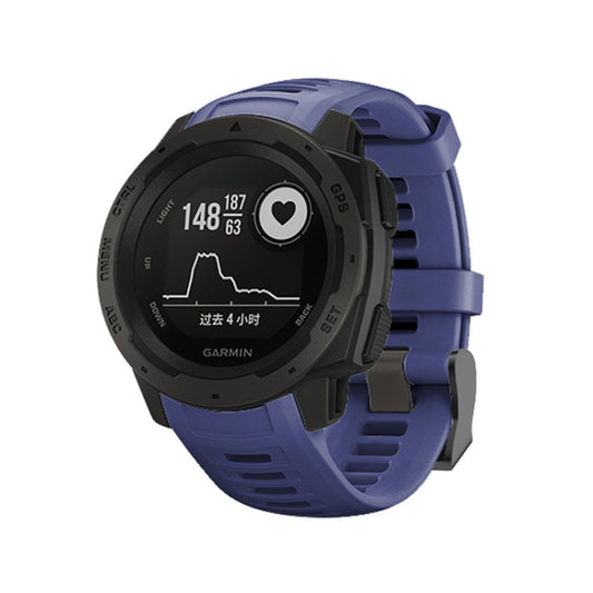 Silicone Watch Band for Garmin Instinct 22mm, Host not Included(Dark Blue) - Watch Bands by buy2fix | Online Shopping UK | buy2fix