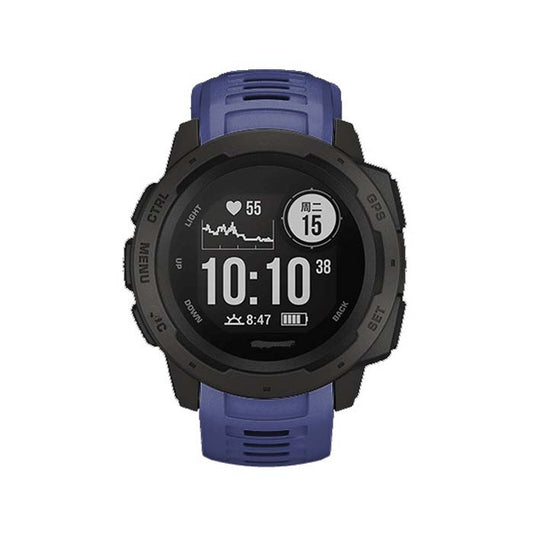Silicone Watch Band for Garmin Instinct 22mm, Host not Included(Dark Blue) - Watch Bands by buy2fix | Online Shopping UK | buy2fix