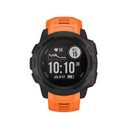 Silicone Watch Band for Garmin Instinct 22mm, Host not Included(Orange) - Watch Bands by buy2fix | Online Shopping UK | buy2fix