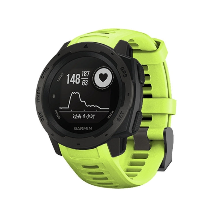 Silicone Watch Band for Garmin Instinct 22mm, Host not Included(Green) - Watch Bands by buy2fix | Online Shopping UK | buy2fix