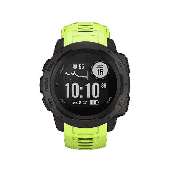 Silicone Watch Band for Garmin Instinct 22mm, Host not Included(Green) - Watch Bands by buy2fix | Online Shopping UK | buy2fix
